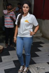 Poorna At Jayammu Nischayammu Raa Movie Promotions